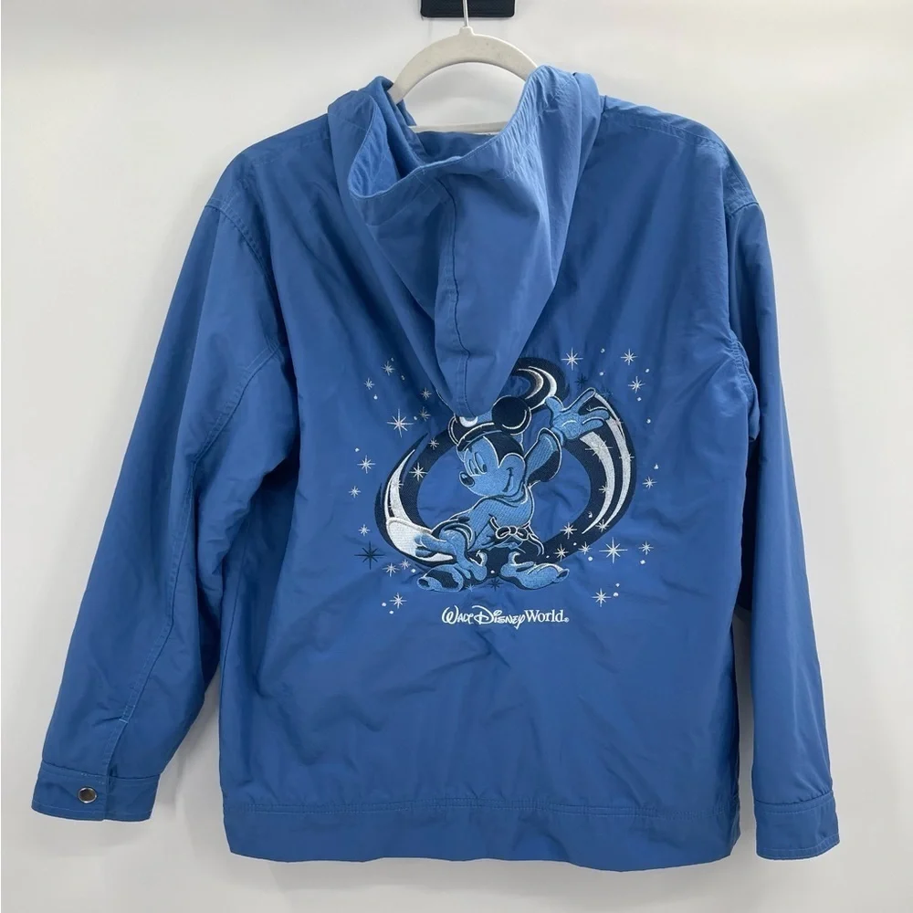 Unisex 90s vintage Walt Disney magical Mickey Mouse blue windbreaker small